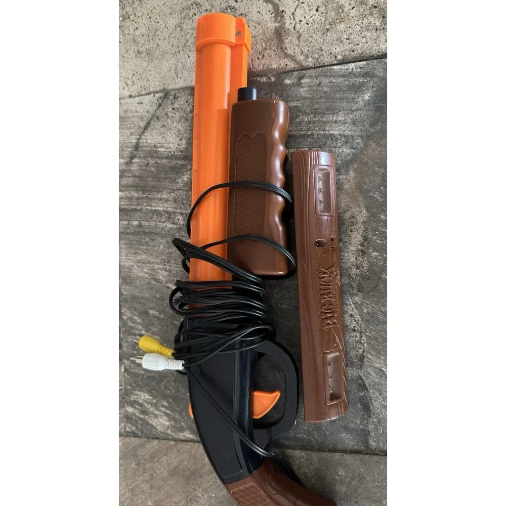 Big Buck Hunter Pro Jakks Plug & Play TV Game Gun -Cables - WITH SENSOR Tested
